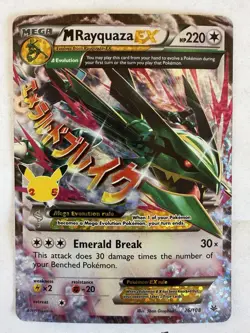 Pokemon TCG M Rayquaza EX Celebrations Classic Collection Holo Ultra Card 76/108 - Image 2