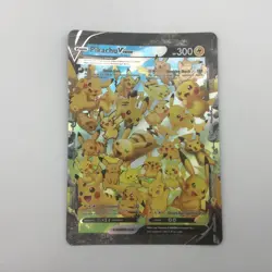 Pokemon Pikachu V-Union SWSH140 Black Star Promo Jumbo Card - Image 1