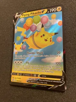 Flying Pikachu V 008/025 Celebrations NM -M Ultra Rare Pokemon Card - Image 3