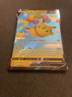 Flying Pikachu V 008/025 Celebrations NM -M Ultra Rare Pokemon Card - Image 4
