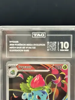 Pokemon TCG- Ivysaur 134/132 Illustration Mega Evolution Rare TAG 10 - Image 5