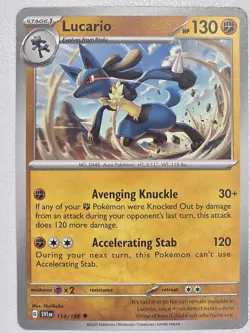 Lucario - 114/198 - SV01: Scarlet & Violet Base Set - POKEMON - Image 1