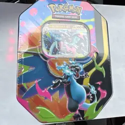 Mega Charizard Ex Tin - Mega Charizard X EX - Pokemon TCG Sealed - Image 1