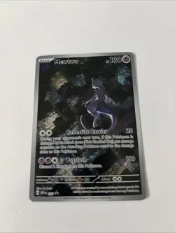 Pokemon TCG Mewtwo #052 Black Star Promo MP - Small Middle Crease - Image 1