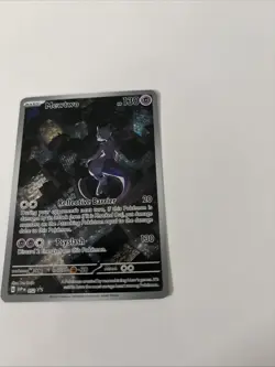 Pokemon TCG Mewtwo #052 Black Star Promo MP - Small Middle Crease - Image 5