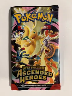 22.6g HEAVY Pokemon TCG: Mega Evolutions Ascended Hero’s Booster Packdragonite - Image 2
