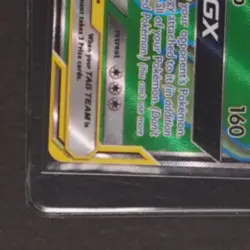 2019 POKEMON SUN & MOON COSMIC ECLIPSE #210/236 VENUSAUR SNIVY TAG TEAM FULL ART - Image 4
