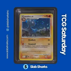 2007 POKEMON DIAMOND & PEARL BLACK STAR PROMO #DP07 CRANIDOS HOLO - Image 1