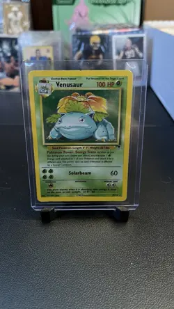 Pokemon TCG Venusaur Base Set Rare 15/102 100 HP Solarbeam English - Image 1