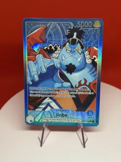 Bandai One Piece CCG Jinbe Leader OP14-040 Holo Card 5000 Power - Image 1