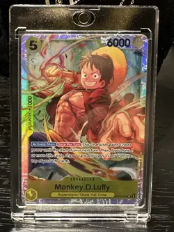 Bandai One Piece CCG Monkey D. Luffy ST13-015 Full Art Foil 5 Cost 6000 Power - Image 1