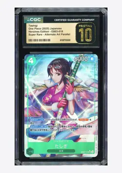One Piece CGC 10 PRISTINE Tashigi SR Alternate Art 2025 EB03-018 EB03 Japanese - Image 1