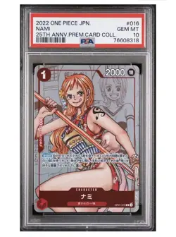 2022 One Piece Japanese 25th Anniversary Collection #016 Nami PSA 10 IO35 - Image 1