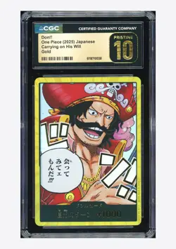 One Piece CGC 10 PRISTINE Don!! Gold 2025 OP13 Roger Japanese - Image 1
