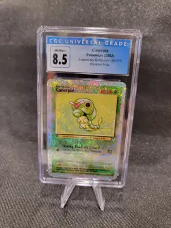 CGC 8.5 MINT+ Caterpie Legendary Collection 69/110 Reverse Holo Pokemon Card - Image 1