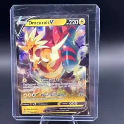 Pokemon TCG Dracozolt v Evolving Skies Holo Ultra Rare Card 058/203 NM - Image 3