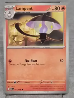 Lampent 17/86 Common | White Flare | Pokemon Card - Image 1