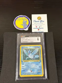 CGC 9 - MINT Articuno 1999 Fossil 1st Edition 2/62 Holo Pokemon Card - Image 1