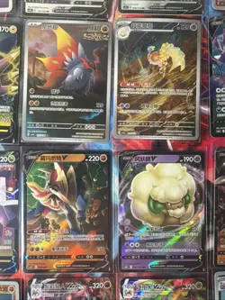 Pokemon 16 Card Lot nm V Max Mega Amazing Ex HOLO Rare Hits Only F112 - Image 2