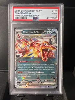 2024-25 Pokemon Play! Charizard ex 125/197 Prize Pack Series Cards Holo PSA 9 - Image 1