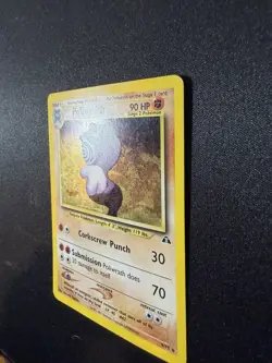 Poliwrath 9/75 Neo Discovery Unlimited Holo Swirl Vintage WOTC Pokemon Card MP - Image 2