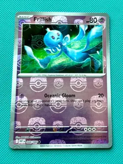 Frillish (Master Ball Pattern) 044/086 - SV: White Flare Holo - Pokemon Card NM - Image 1