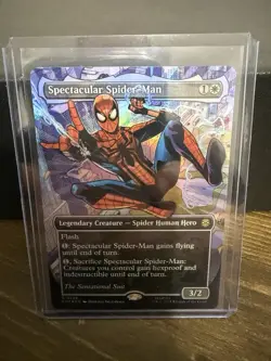 MTG English Spectacular Spider-Man (0239) (Borderless) (Textured Foil) NM Foil - Image 1