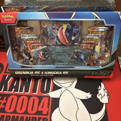 Pokemon Trading Card Game Greninja ex and Kingdra ex Special Collection Box - Image 1