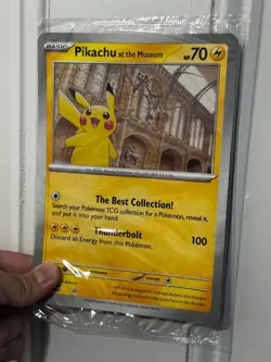 Pokemon TCG Pikachu At The Museum (Natural History) Jumbo Card | New & Sealed ✅ - Image 1