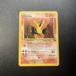 Moltres 12/62 Fossil Set Holo Pokemon TCG Card 1999 - Image 1