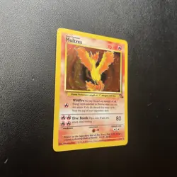 Moltres 12/62 Fossil Set Holo Pokemon TCG Card 1999 - Image 2