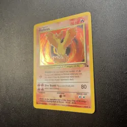 Moltres 12/62 Fossil Set Holo Pokemon TCG Card 1999 - Image 3