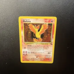 Moltres 12/62 Fossil Set Holo Pokemon TCG Card 1999 - Image 5