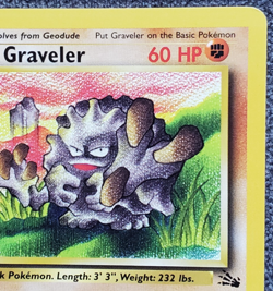 1st Edition Graveler - Fossil- #37/62 - Vintage Pokemon Card 1999 WOTC - Image 3