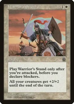 Warrior's Stand Portal Second Age Moderate Play MTG Magic DNA GAMES - Image 1