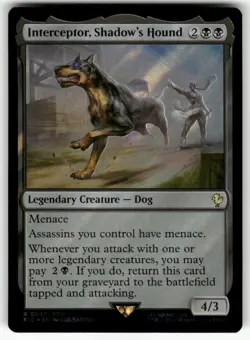 MTG - Interceptor, Shadow's Hound (Surge Foil) - Final Fantasy - Image 1