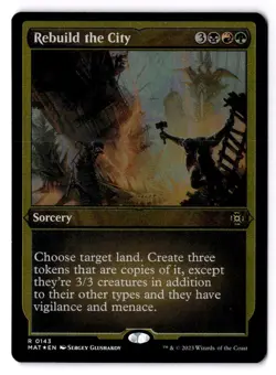 Rebuild The City NM/M* FOIL ETCHED March Of The Machines R0143 mtg -UnltdCards - Image 1