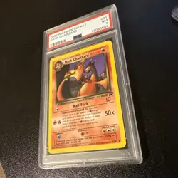 DARK CHARIZARD #21- 2000 TEAM ROCKET SET , PSA 7, POKEMON TCG - Image 2