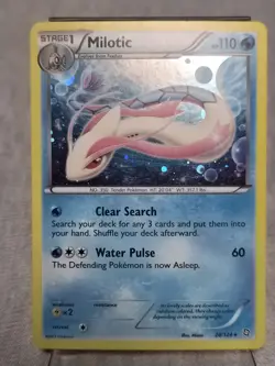 Milotic - 28/124 - Pokemon Dragons Exalted Black White Holo Rare NM - Image 1
