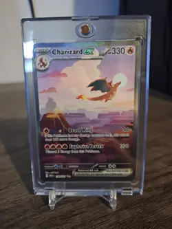 Pokemon TCG Charizard EX 199/165 Scarlet & Violet 151 English NM-M Condition - Image 1