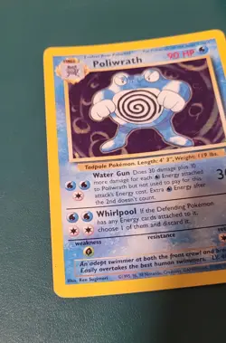 1999 Pokemon Base Set Poliwrath #13/102 Holo LP - Image 4