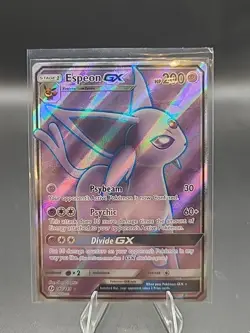 Espeon GX Full Art Holo Card 140/149 Pokemon Sun & Moon Base Set 2017 - Image 1