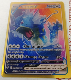 Gyarados V Pokemon Lenticular Custom Fan Made Art Card - Image 1
