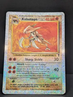 Kabutops 27/110 Legendary Collection Reverse Holo Rare Pokemon TCG fireworks MP - Image 3