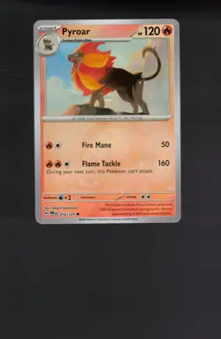Pokemon TCG - Pyroar (Master Ball Pattern) 016/131 HOLO SV: Prismatic Evolutions - Image 3