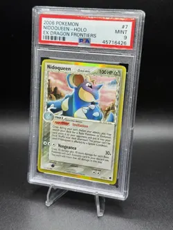 Pokemon Nidoqueen (Delta Species) 7/101 Dragon Frontiers Holo PSA 9 - Image 1