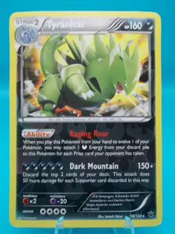 Tyranitar 56/124 Fates Collide Pokemon TCG Reverse Holo Lightly Played - Image 1