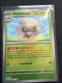 Whimsicott 008/131 Poke Ball Pattern Prismatic Evolutions Pokemon TCG - Image 1