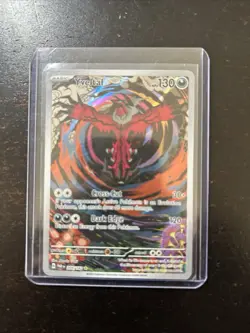 Pokemon Yveltal SV04: Paradox Rift 205/182 Illustration Rare Full Art Holo Ac - Image 1