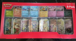 Pokemon Scarlet & Violet Prismatic Evolutions Mini Tin 8-Pack Booster Foil Box - Image 1